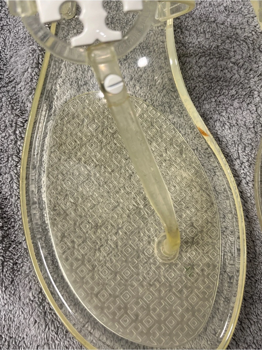 Tory Burch Clear Jelly mini Miller Thong Sandals women size 9
